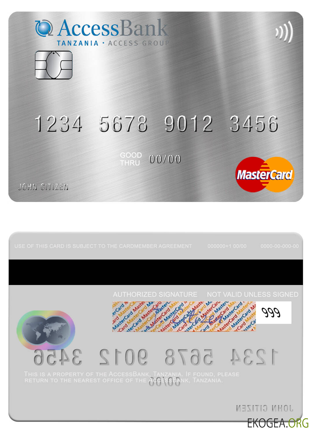 Carte Mastercard AccessBank de Tanzanie